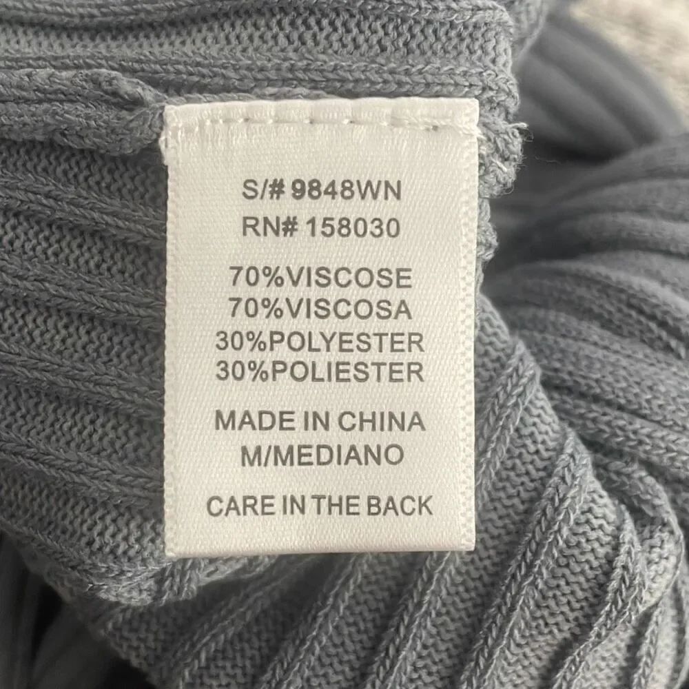 NEW Lace Back Ribbed Knit Sweater M - Picture 13 of 14